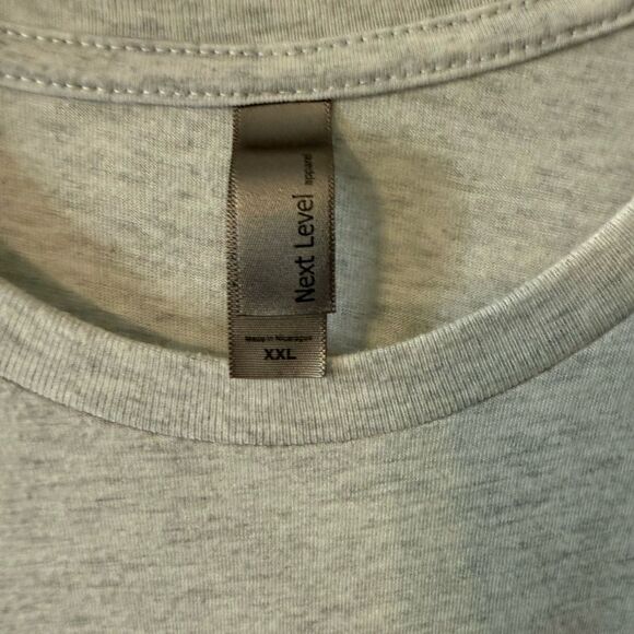 Gray T-Shirt with Pink Graphic {Can I get a Hallelujah ]. - Picture 3 of 4